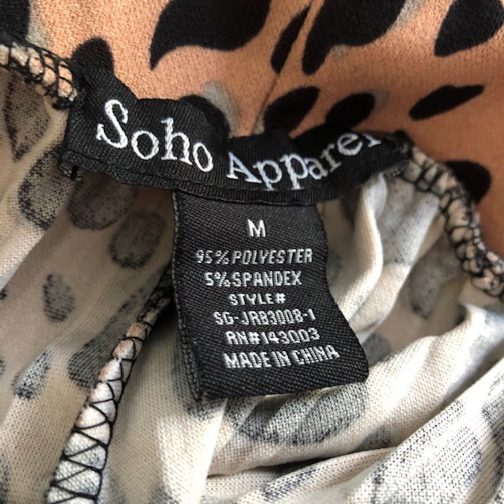 Soho Apparel Pleated Wide Legged Leopard Pants - Picture 8 of 8